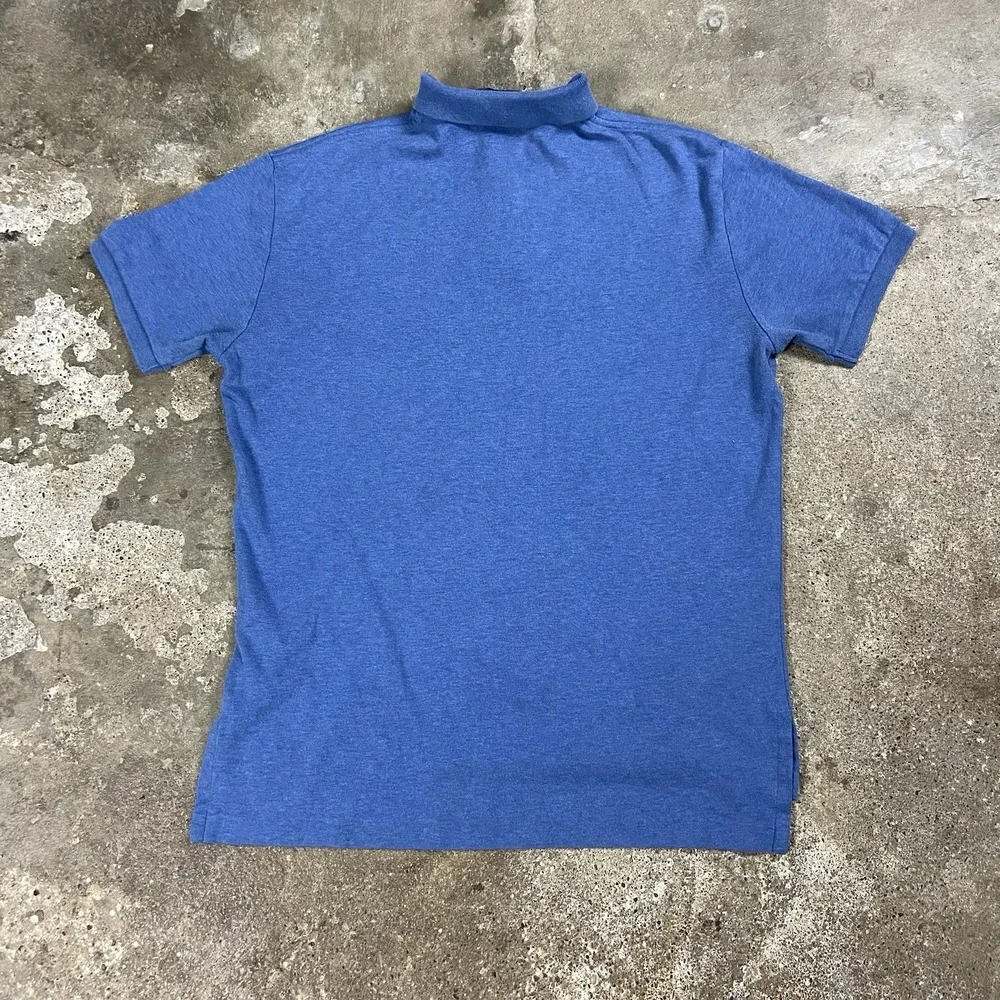 Vintage 90s Polo Ralph Lauren Polo Shirt Size Medium Blue Red Pony Logo